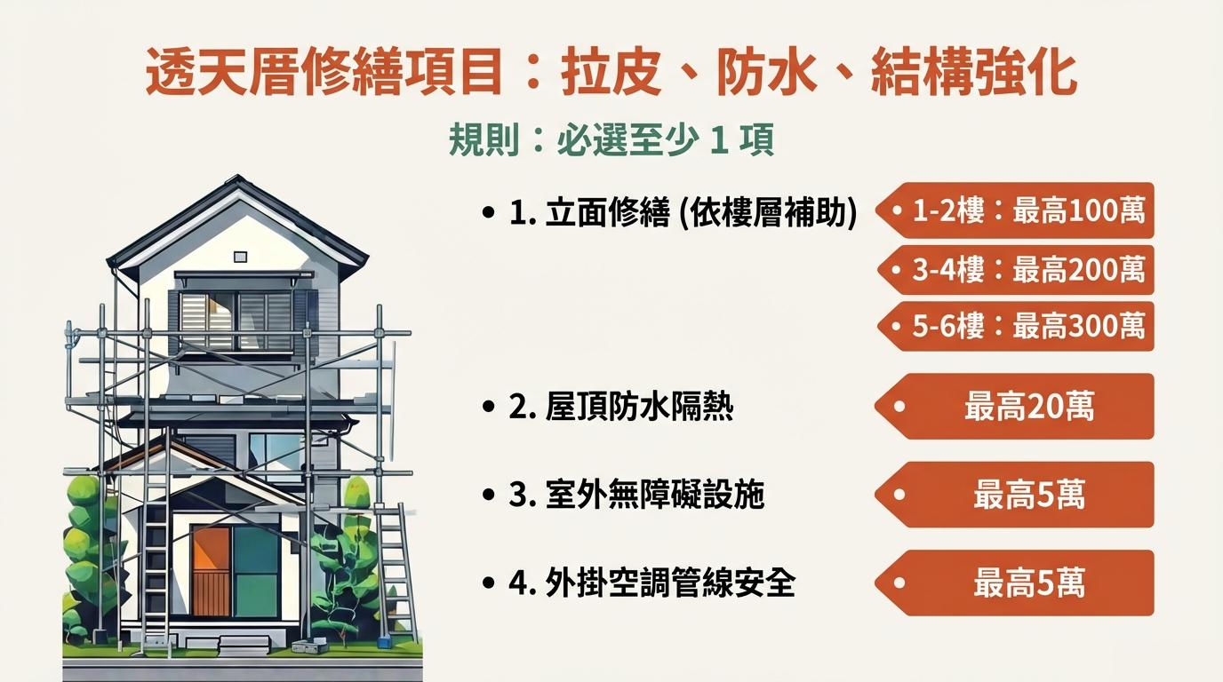 2026老屋延壽計畫老舊透天補助事項：高雄adc室內設計