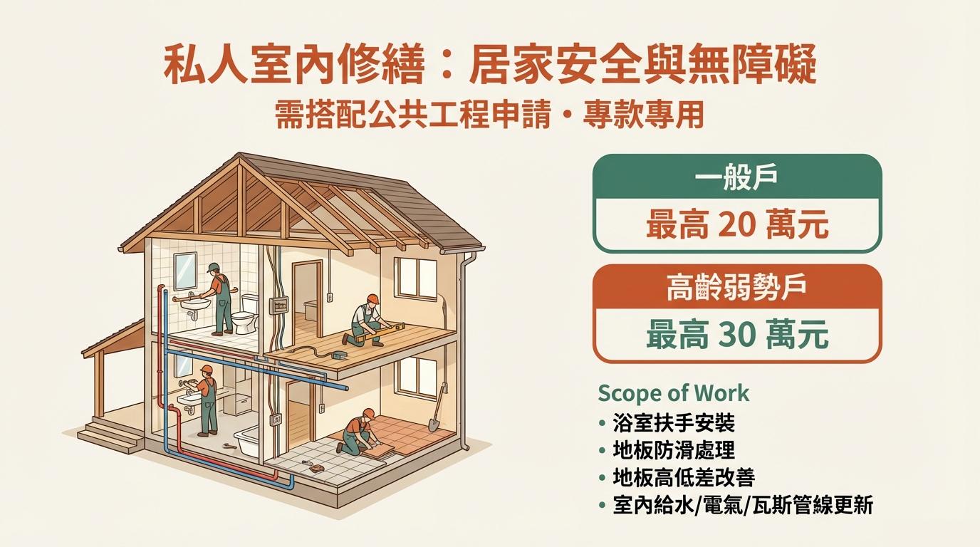 2026老屋延壽計畫室內裝修補助事項：高雄adc室內設計