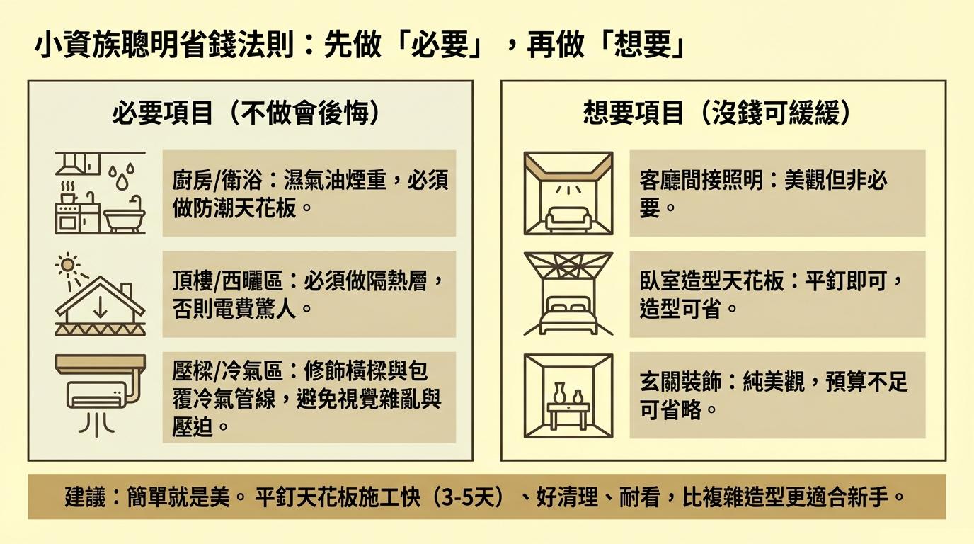 小資族天花板設計指南