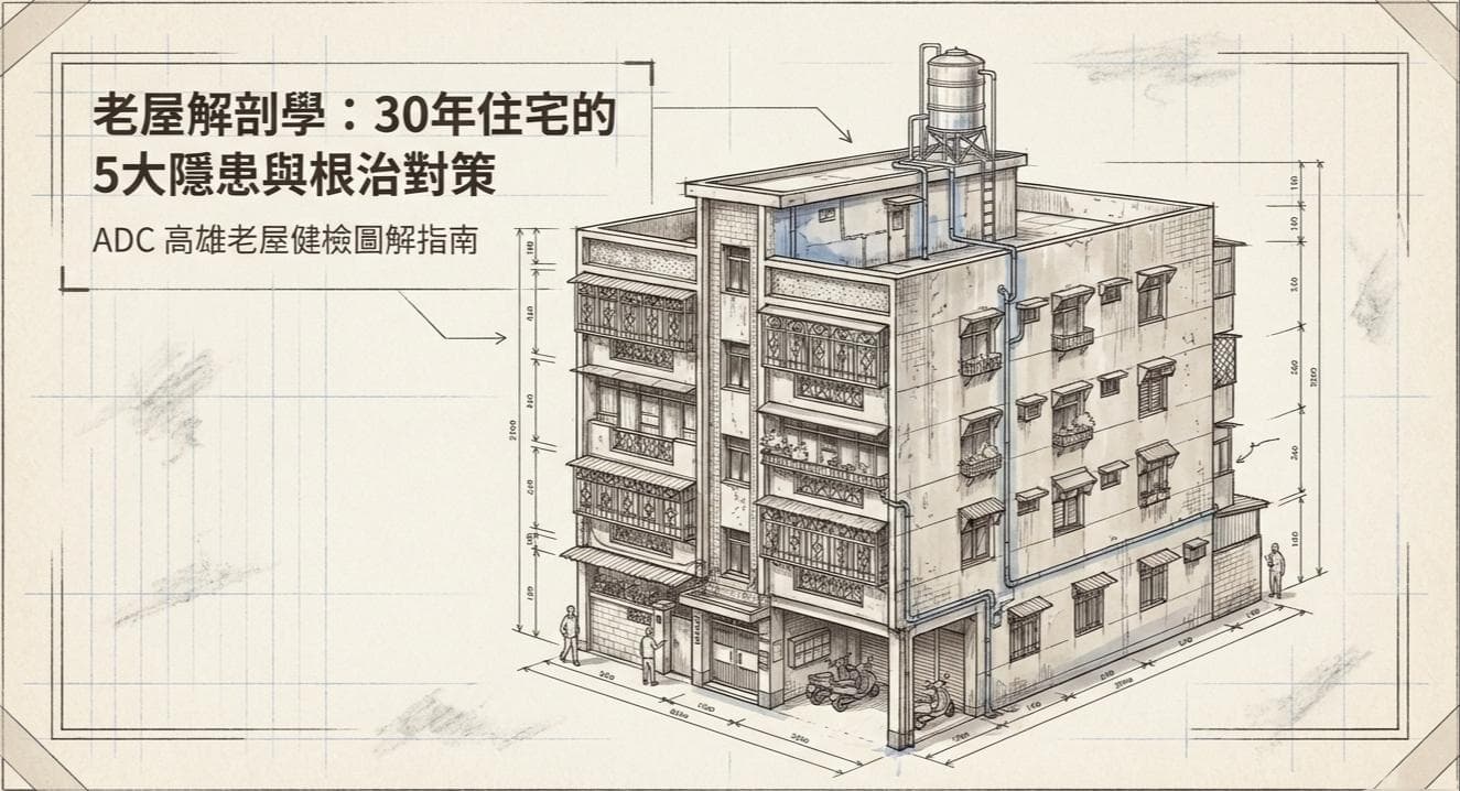 老屋面臨的5大隱患:adc高雄室內設計