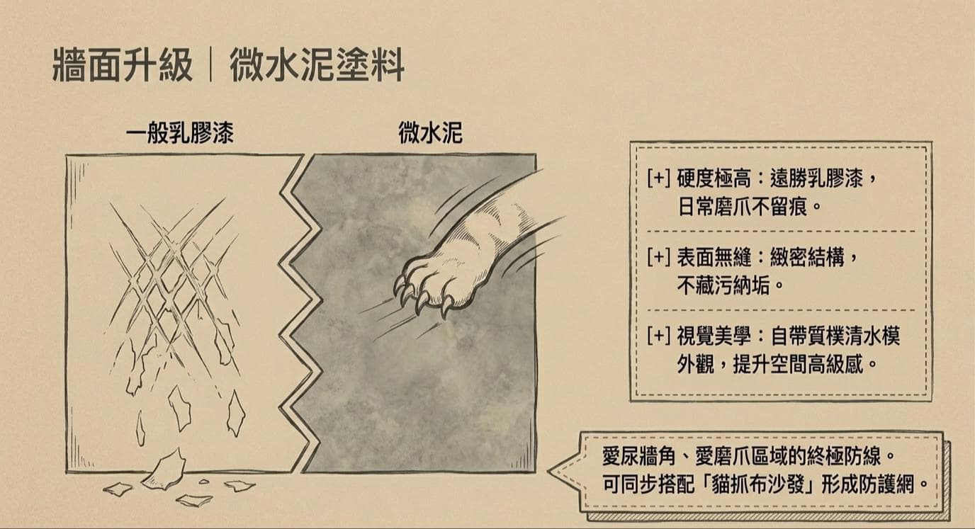 適合寵物宅的牆面材質