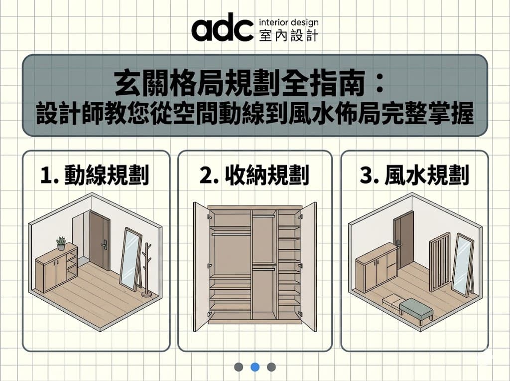 玄關格局規劃全指南：設計師教您從空間動線到風水佈局完整掌握