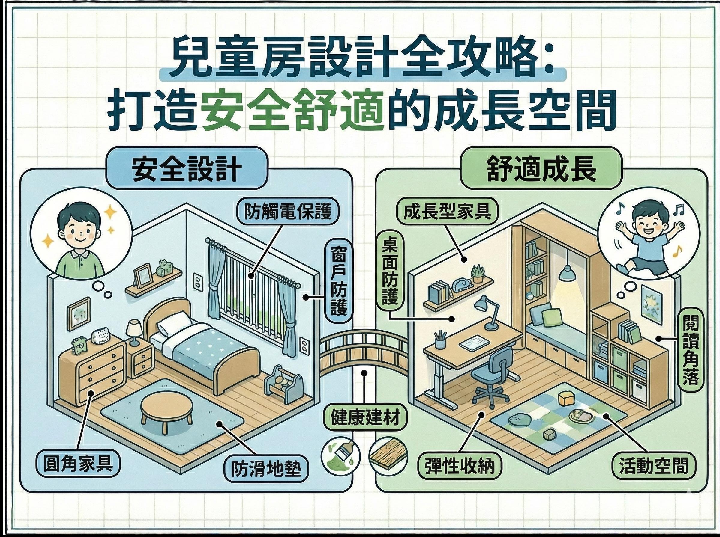 兒童房設計注意事項